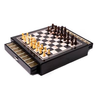 Bey Berk 'Astin' Lacquered Chess Set