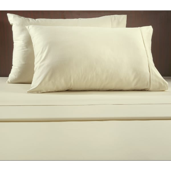 Shop 530 Thread Count 100percent Cotton Sateen 4piece Sheet Set