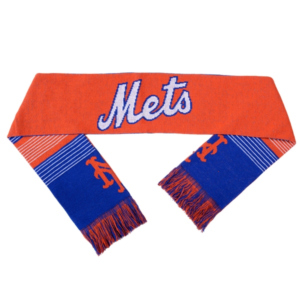 Forever Collectibles MLB New York Mets Split Logo Reversible Scarf