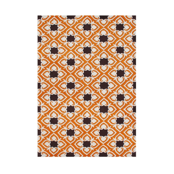 Alliyah Handmade Coral Rose New Zealand Blend Wool Rug - 8' x 10'