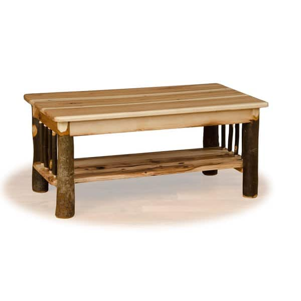 Shop Rustic Hickory Oak Coffee Table Amish Made Usa Overstock 10626023