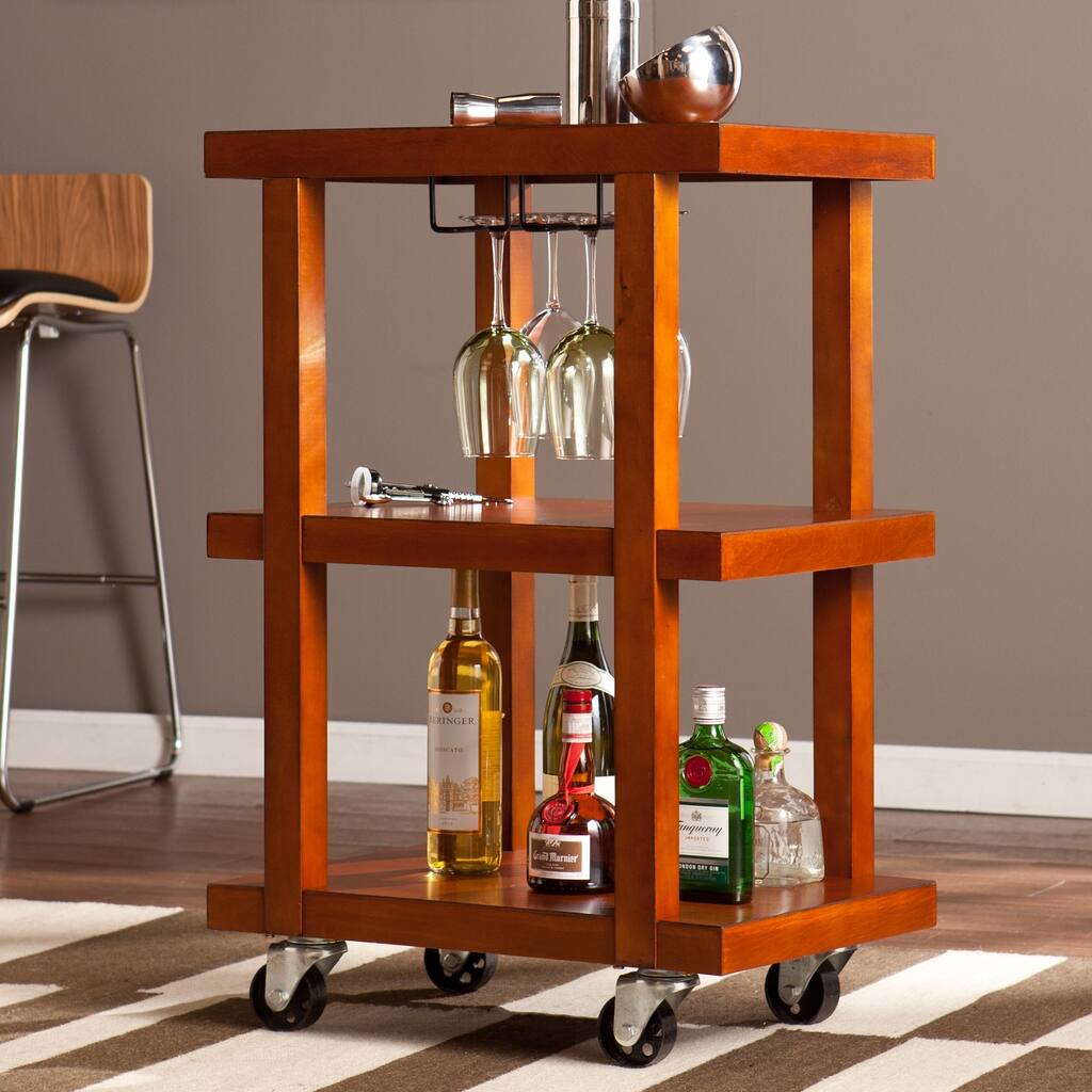 SEI Furniture Clover Chic Bar Cart