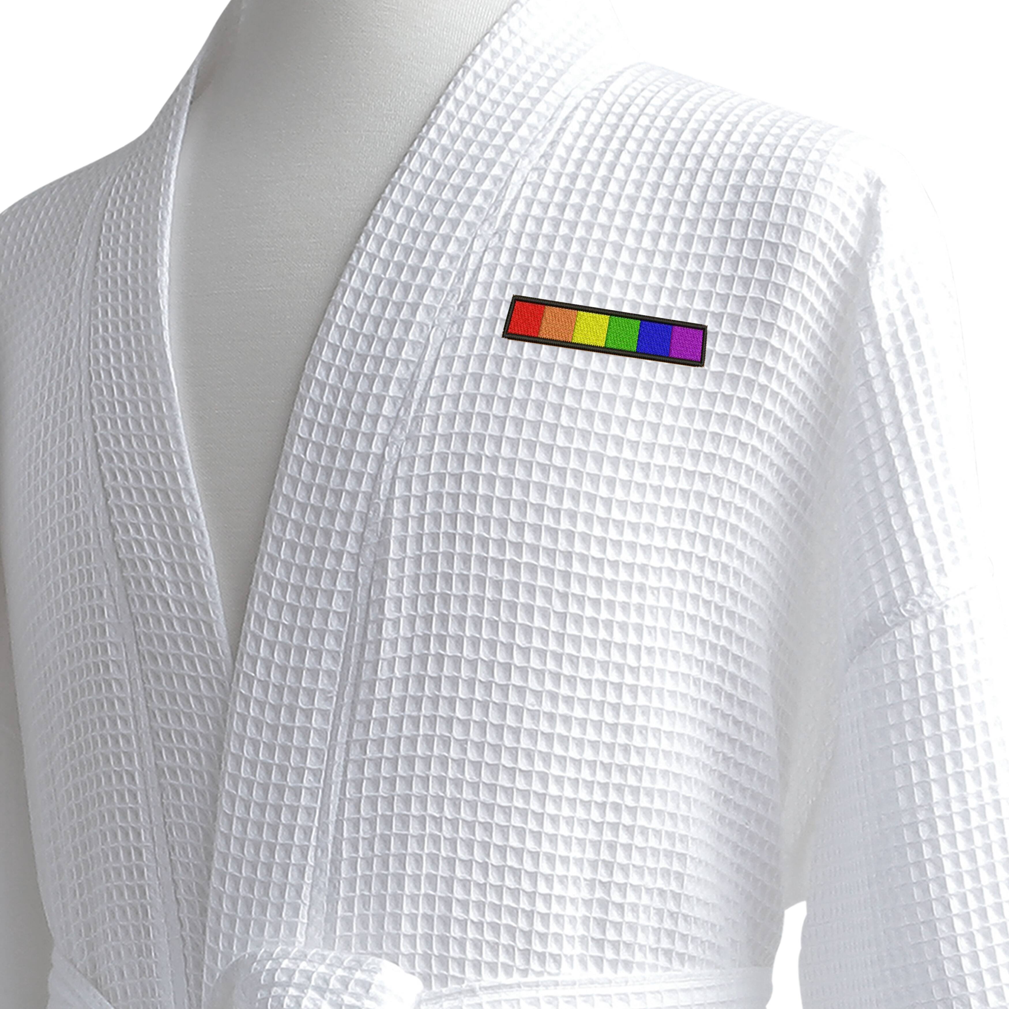 Conrad Egyptian Cotton LGBT Pride Waffle Spa Robe - Flag (Set of Two ...