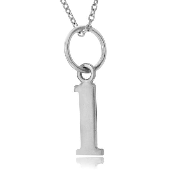 Shop Journee Collection Sterling Silver Lowercase Typewriter Letter Pendant Overstock 10626421