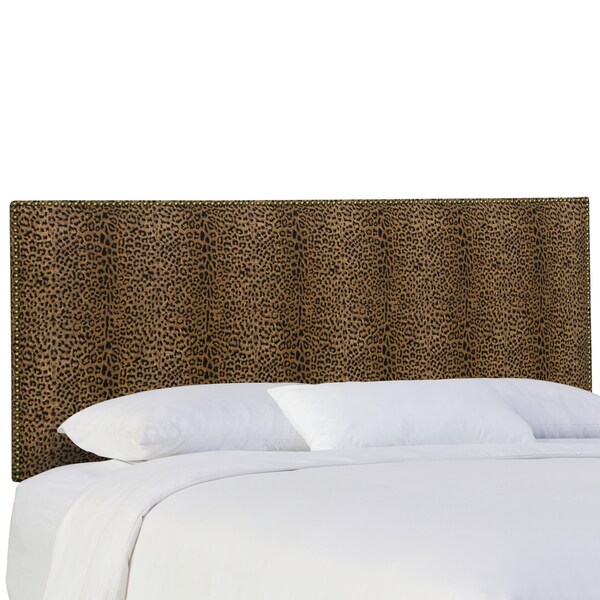 Skyline Furniture Nail On Headboard In Cheetah Earth