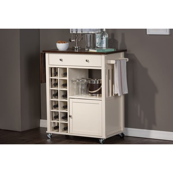 Baxton Studio Justin Modern Contemporary Cream White Solid Wood