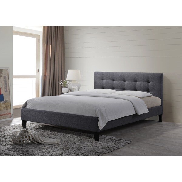 LuXeo Hermosa Queen-size Tufted Grey Contemporary Bed