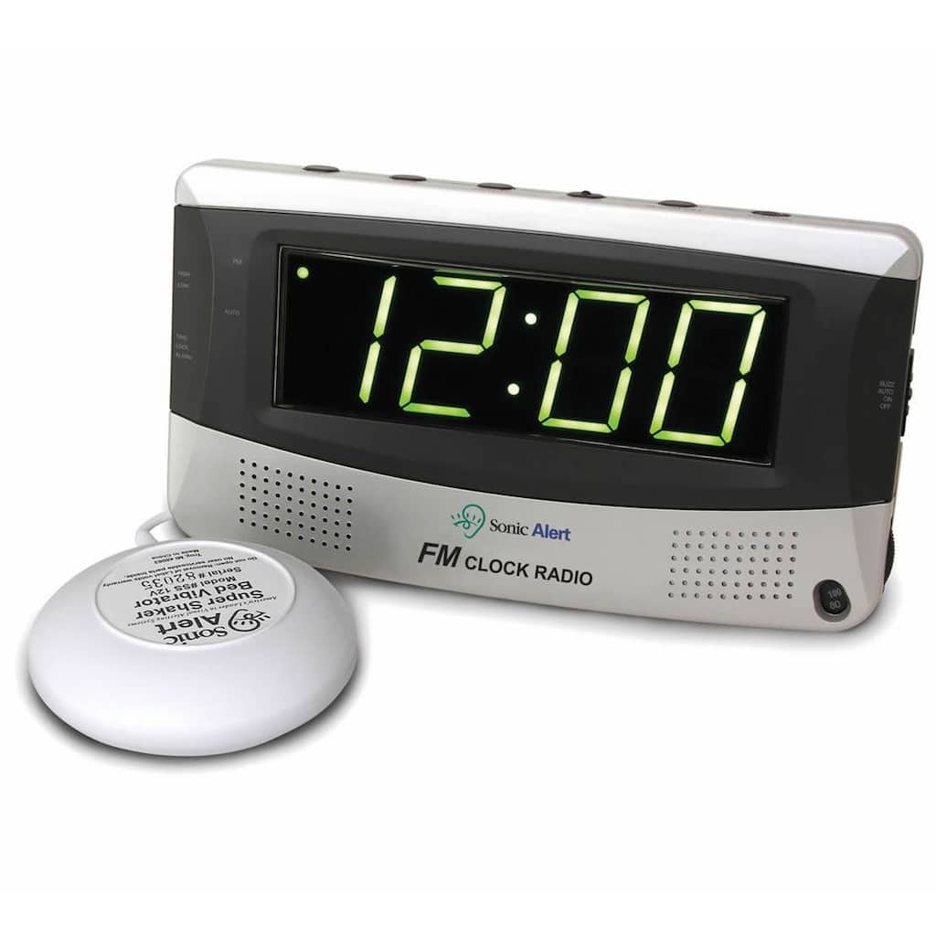 Sonic Alert Super Shaker FM Radio Alarm Clock