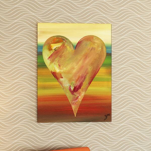 slide 2 of 7, Porch & Den Zane Heartwork Dayle Canvas Art