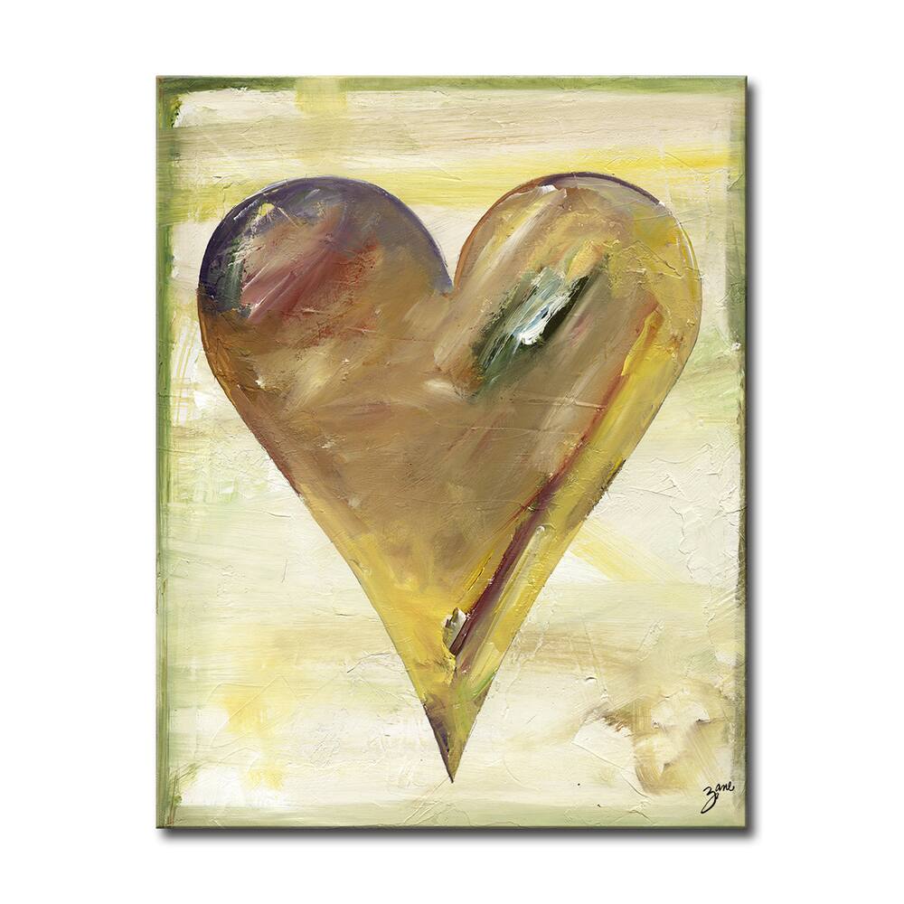 'Clay' Heartwork Wrapped Canvas Wall Art