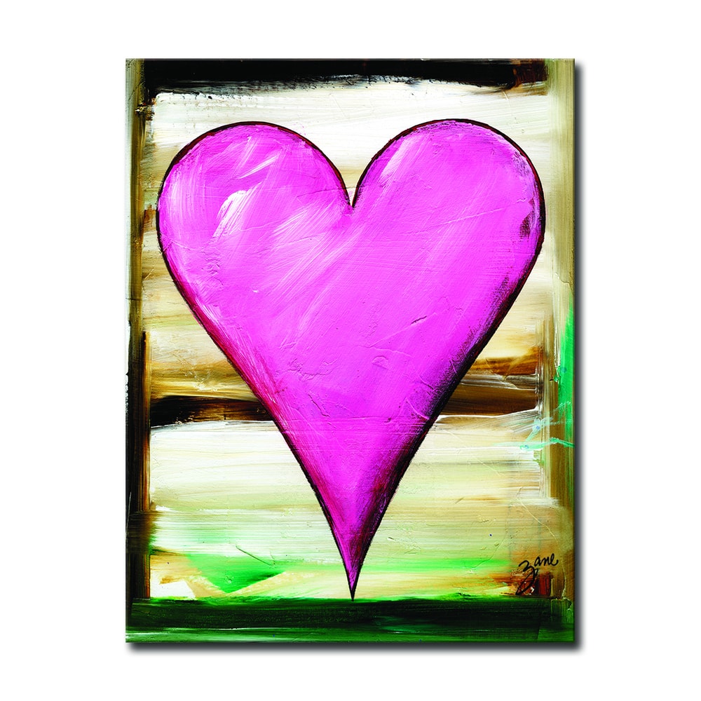 Baily II' Heartwork Wrapped Canvas Wall Art