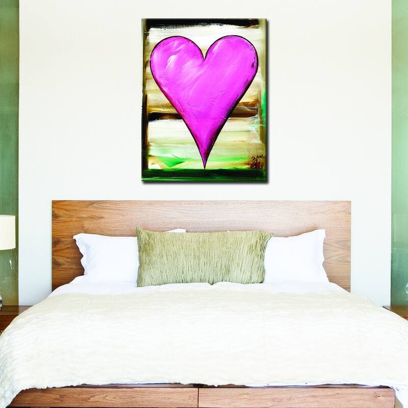 Baily II' Heartwork Wrapped Canvas Wall Art