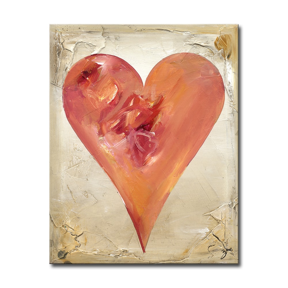 'Kayle' Heartwork Wrapped Canvas Art