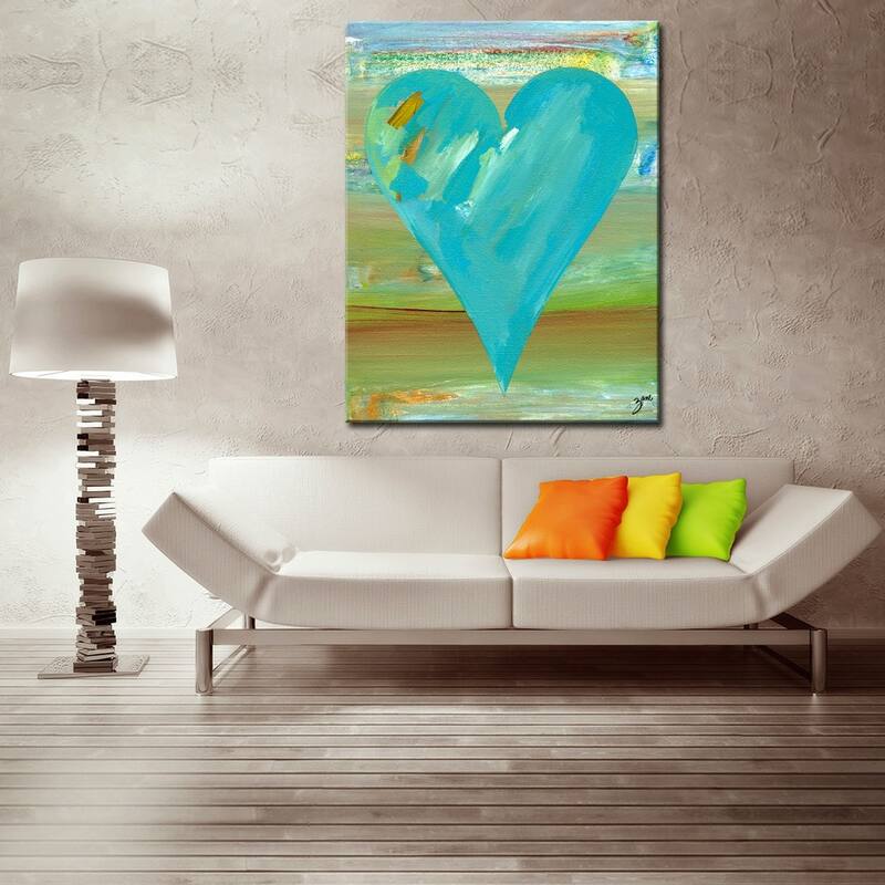 'Jason' Heartwork Wrapped Canvas Wall Art