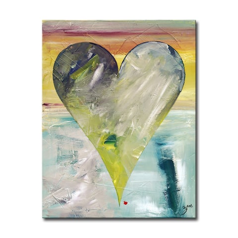'Jakarta' Heartwork Wrapped Canvas Wall Art