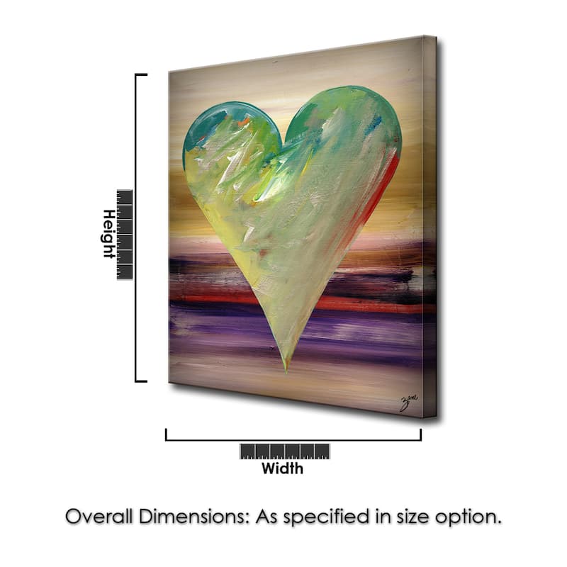 'Istanbul' Heartwork Wrapped Canvas Wall Art