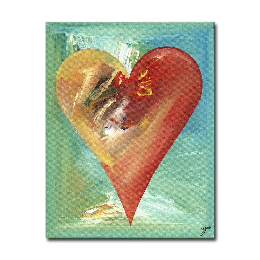 'India' Heartwork Wrapped Canvas Wall Art