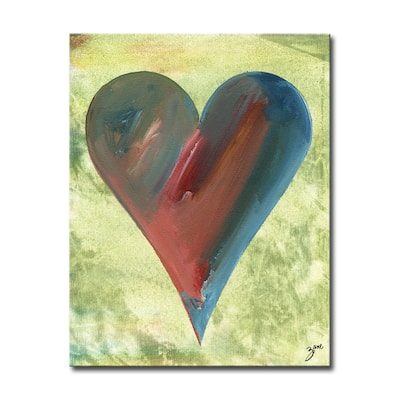'Heather' Heartwork Wrapped Canvas Wall Art