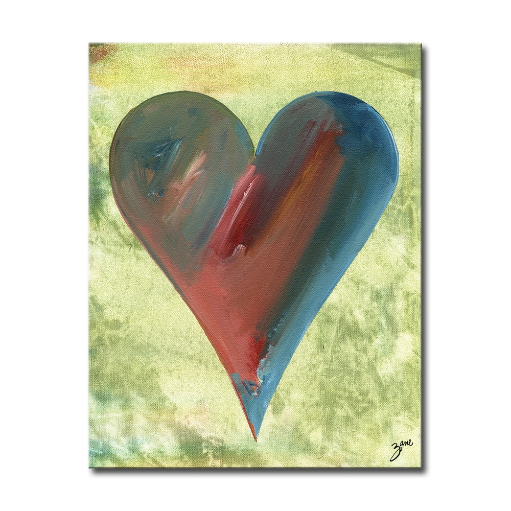 'Heather' Heartwork Wrapped Canvas Wall Art