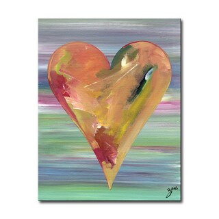 'Haley' Heartwork Wrapped Canvas Wall Art