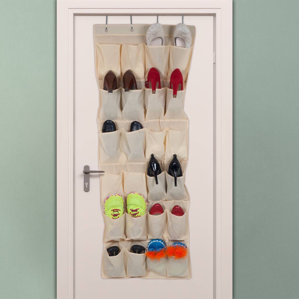 Windsor Home Over the Door Shoe Organizer - Fits 24 Shoes