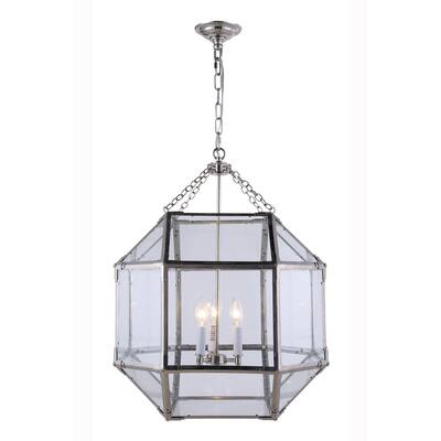 Gordon Collection 1413 Pendant lamp with Golden Iron Finish - Silver