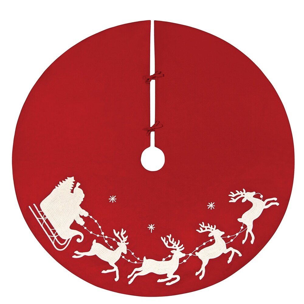Amosfun Velvet Tree Skirt Red Christmas Tree Skirt Tree Carpet Round Tree Mat for Home Christmas Holiday Party Decoration Amosfun Velvet Tree Skirt Red Christmas Tree Skirt Tree Carpet Round Tree Mat for Home Christmas Holiday Party Decoration