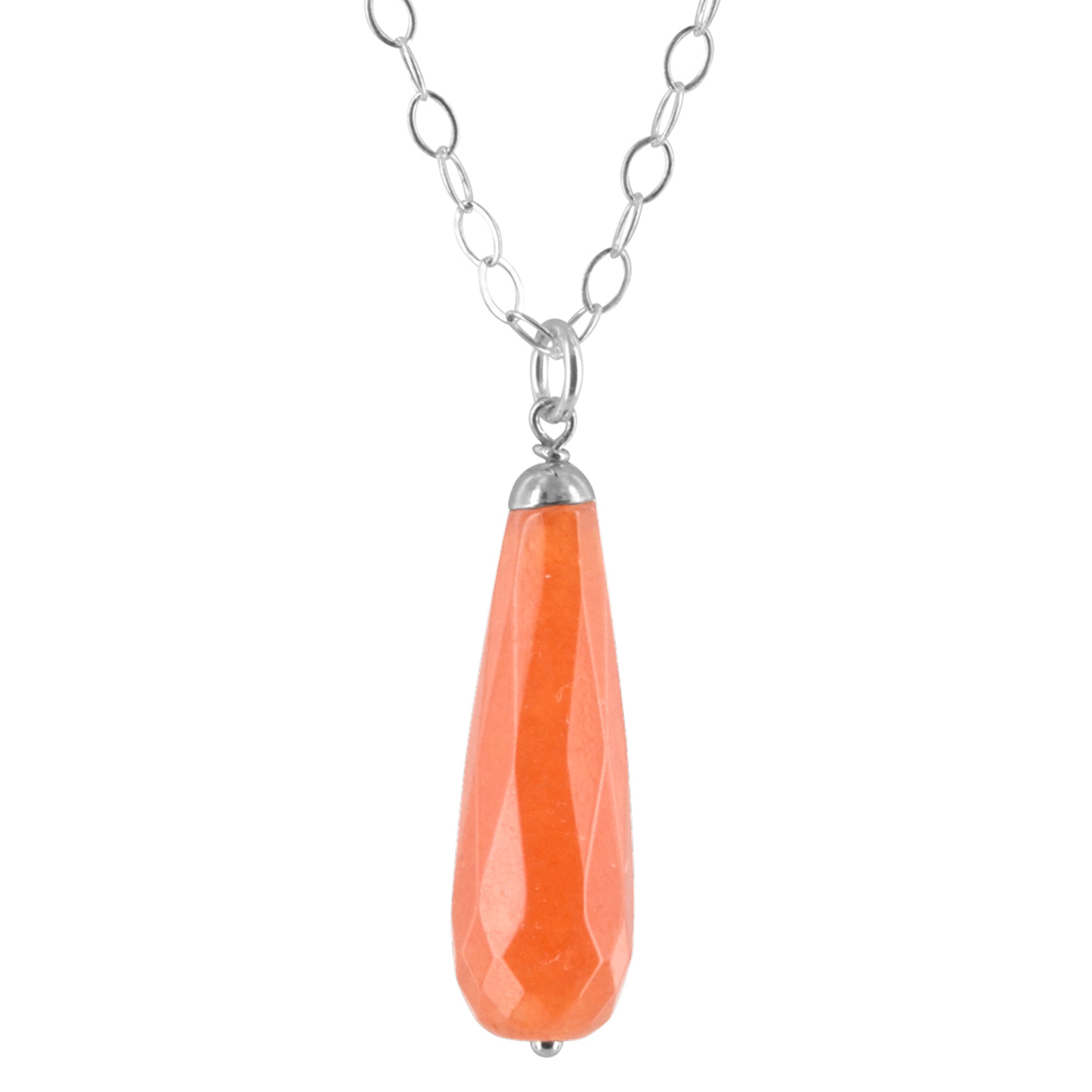 orange jade necklace