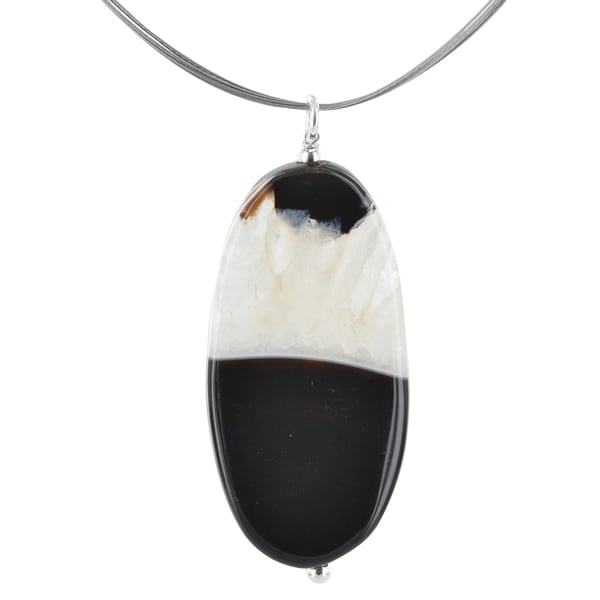 large black onyx pendant