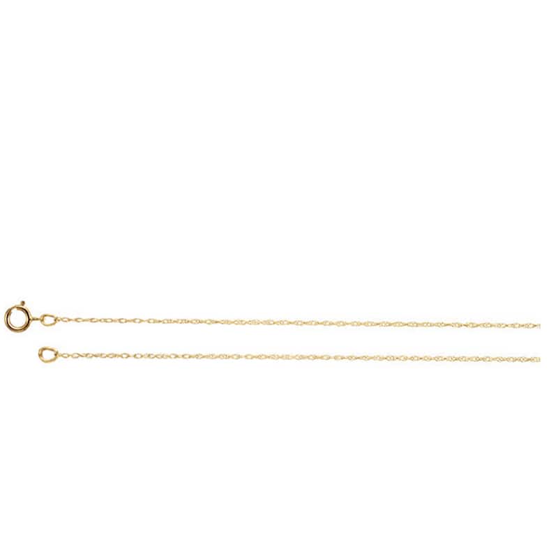14K Yellow Gold 1/ 3CT TDW Genuine Diamond Round Brilliant Cut Solitaire Pendant