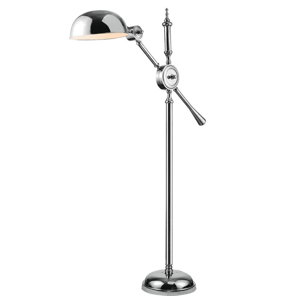 Elegant Lighting Vintage Task Floor Lamp with Chrome Finish