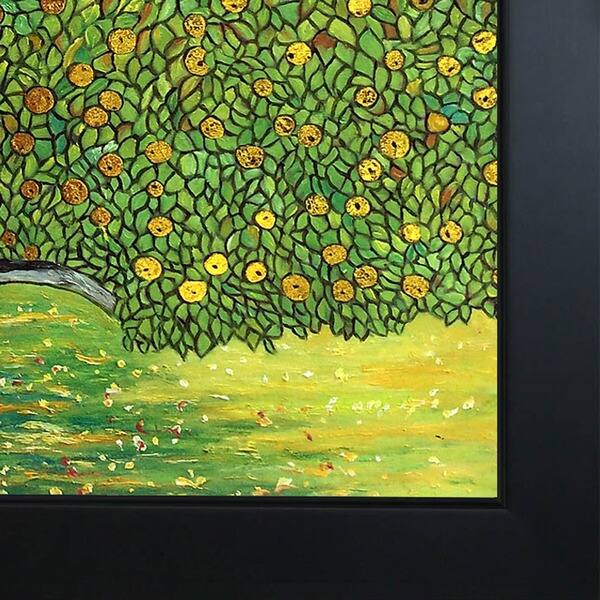 Gustav Klimt Golden Apple Tree Luxury Line Hand Painted Framed Canvas Art On Sale Overstock