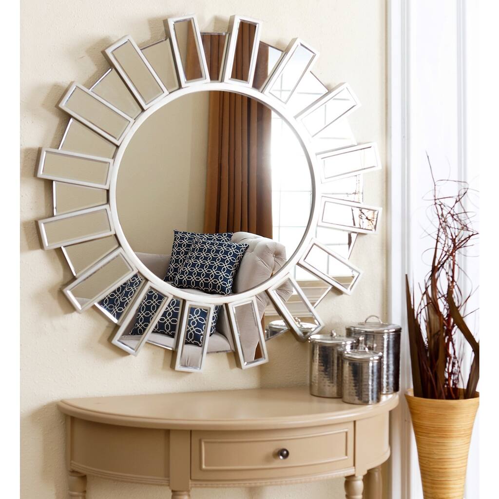 Abbyson Cambria 36-inch Round Wall Mirror