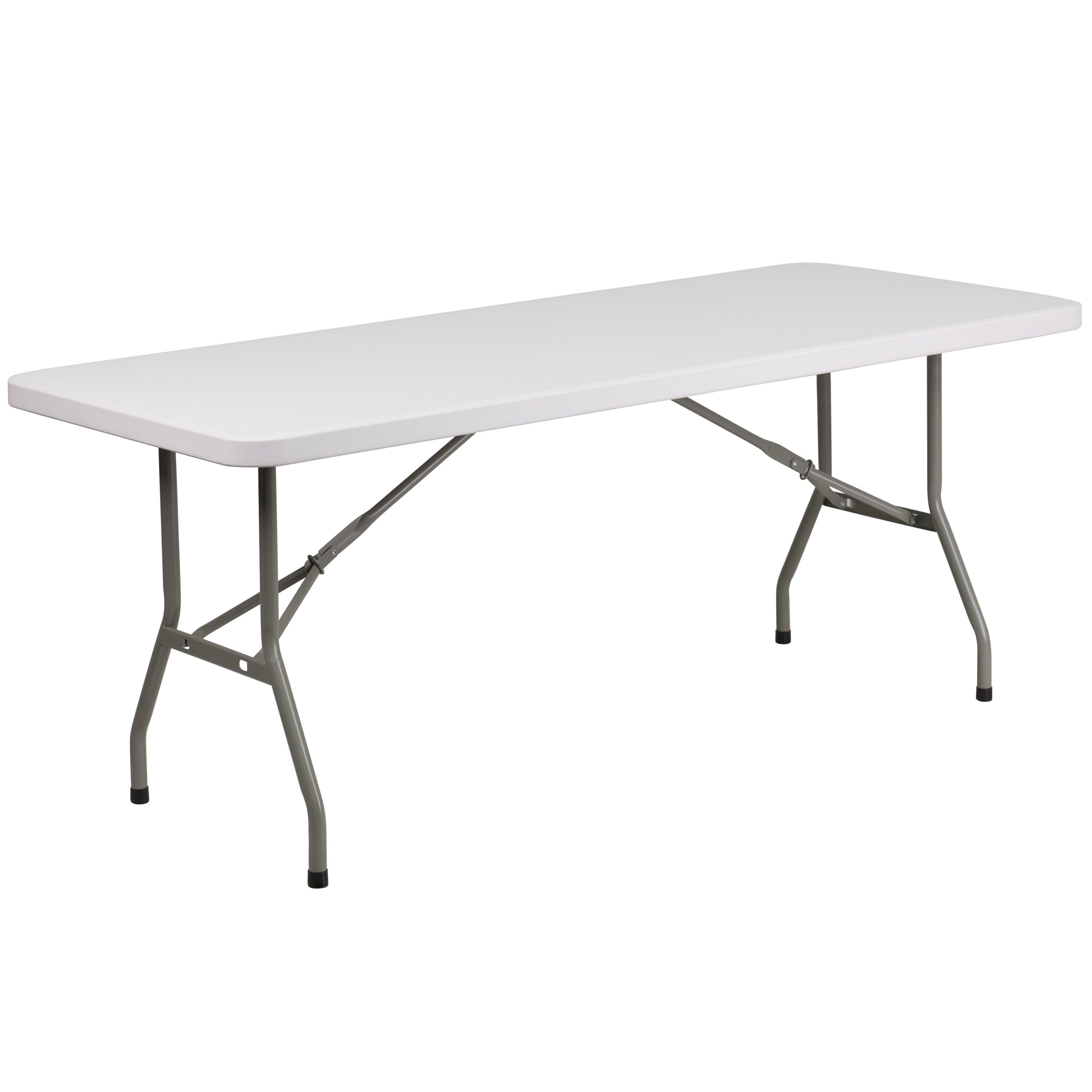 Shop 6-Foot Granite White Plastic Folding Table - Banquet / Event - Shop 6-Foot Granite White Plastic Folding Table - Banquet / Event