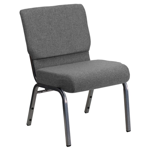 Hercules Series Vein Frame 21-inch Extra Wide Stacking Church Chair with 3.75-inch Thick Seat