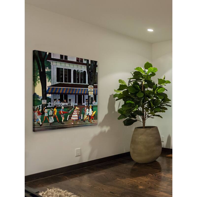 Marmont Hill - 'Inn in Ogunquit' by John Falter Painting Print on Canvas