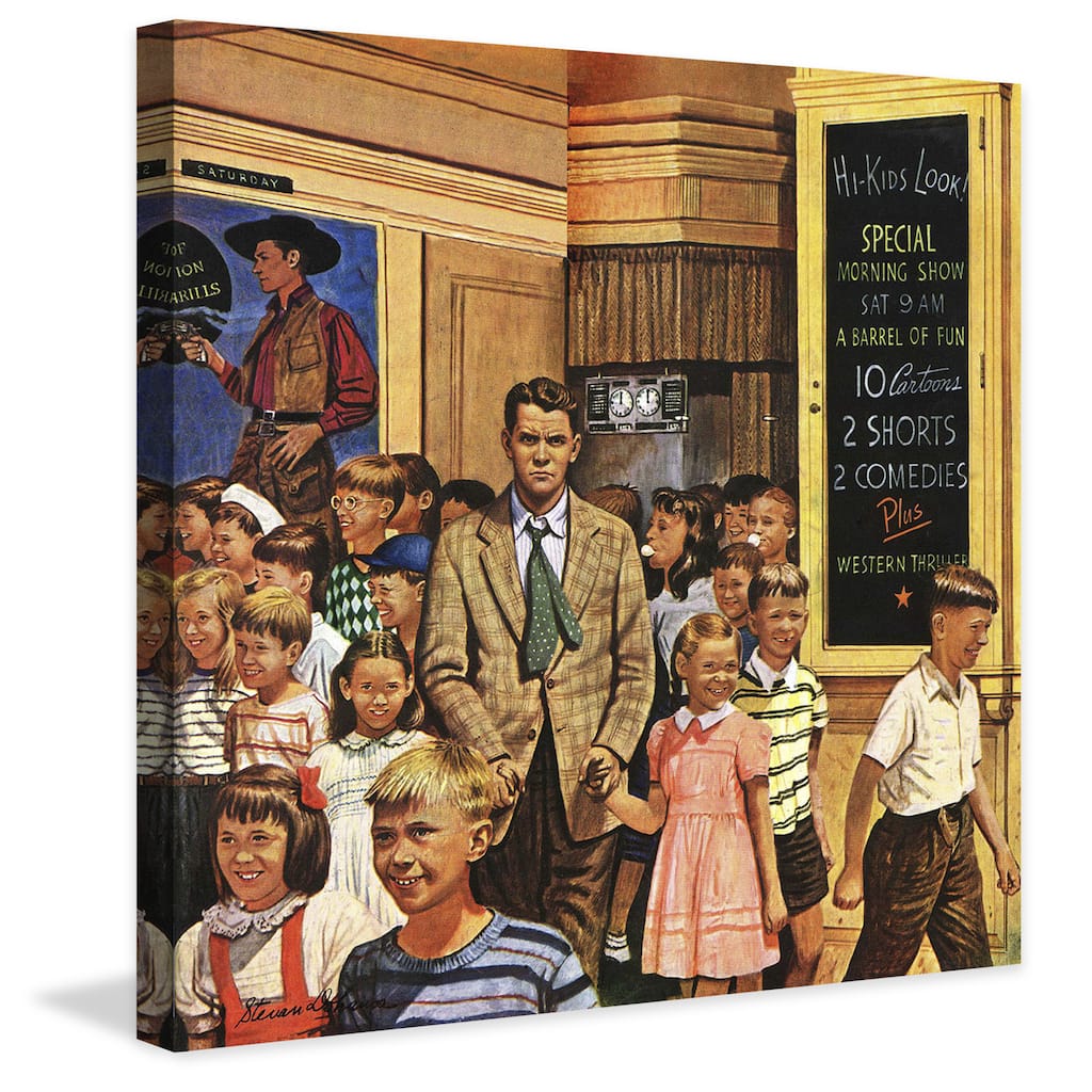 Marmont Hill - After the Movie by Stevan Dohanos Painting Print on Canvas - Multi-Color