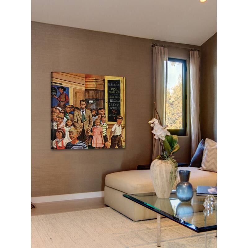 Marmont Hill - After the Movie by Stevan Dohanos Painting Print on Canvas - Multi-Color