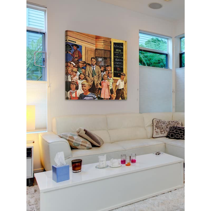 Marmont Hill - After the Movie by Stevan Dohanos Painting Print on Canvas - Multi-Color