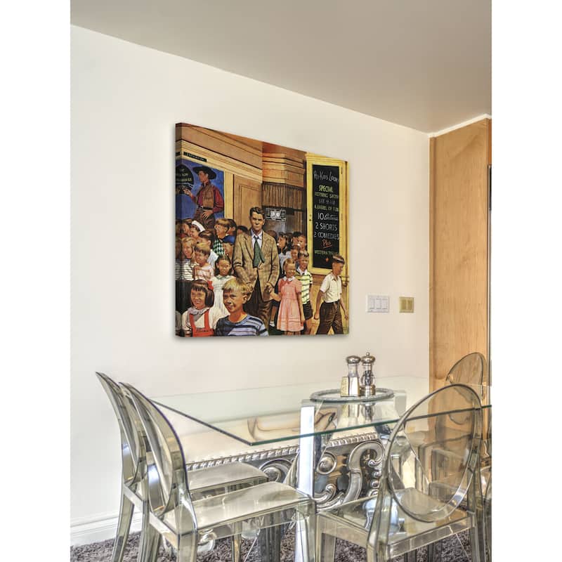Marmont Hill - After the Movie by Stevan Dohanos Painting Print on Canvas - Multi-Color