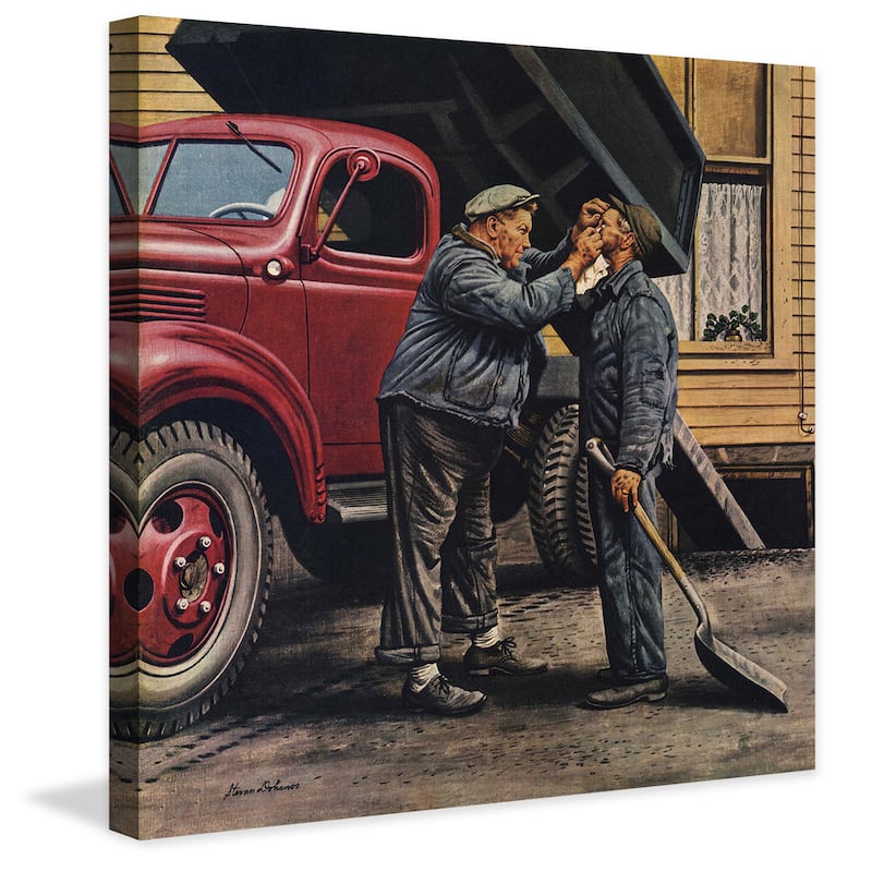 Stevan Dohanos 'Speck of Coal' Marmont Hill Painting Print on Canvas