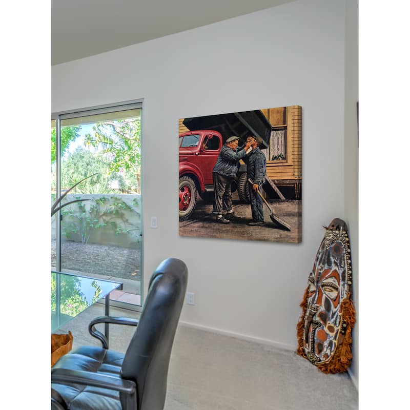 Stevan Dohanos 'Speck of Coal' Marmont Hill Painting Print on Canvas
