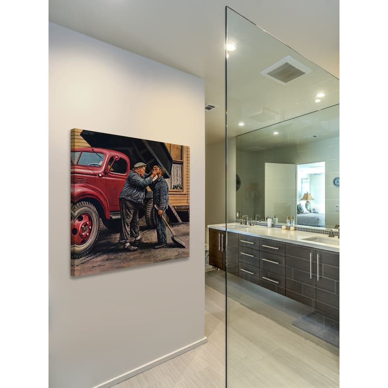 Stevan Dohanos 'Speck of Coal' Marmont Hill Painting Print on Canvas