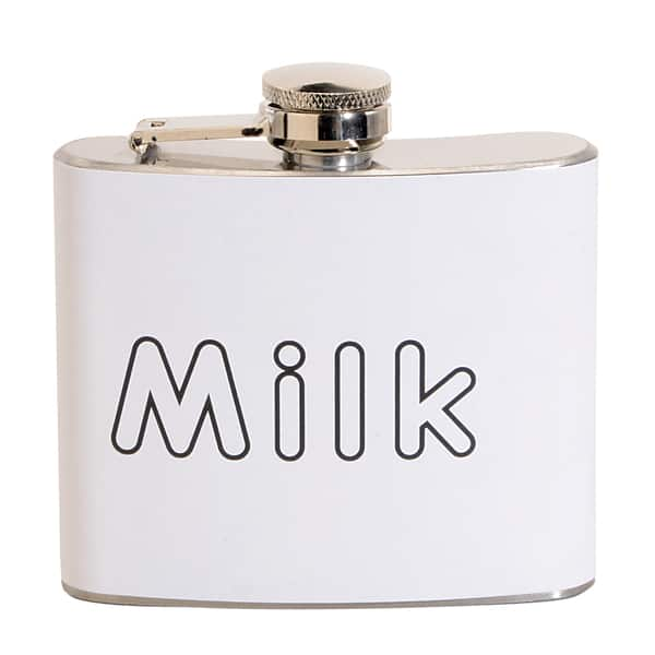 Milk Fun 5-ounce White Party Flask - Bed Bath & Beyond - 10630482