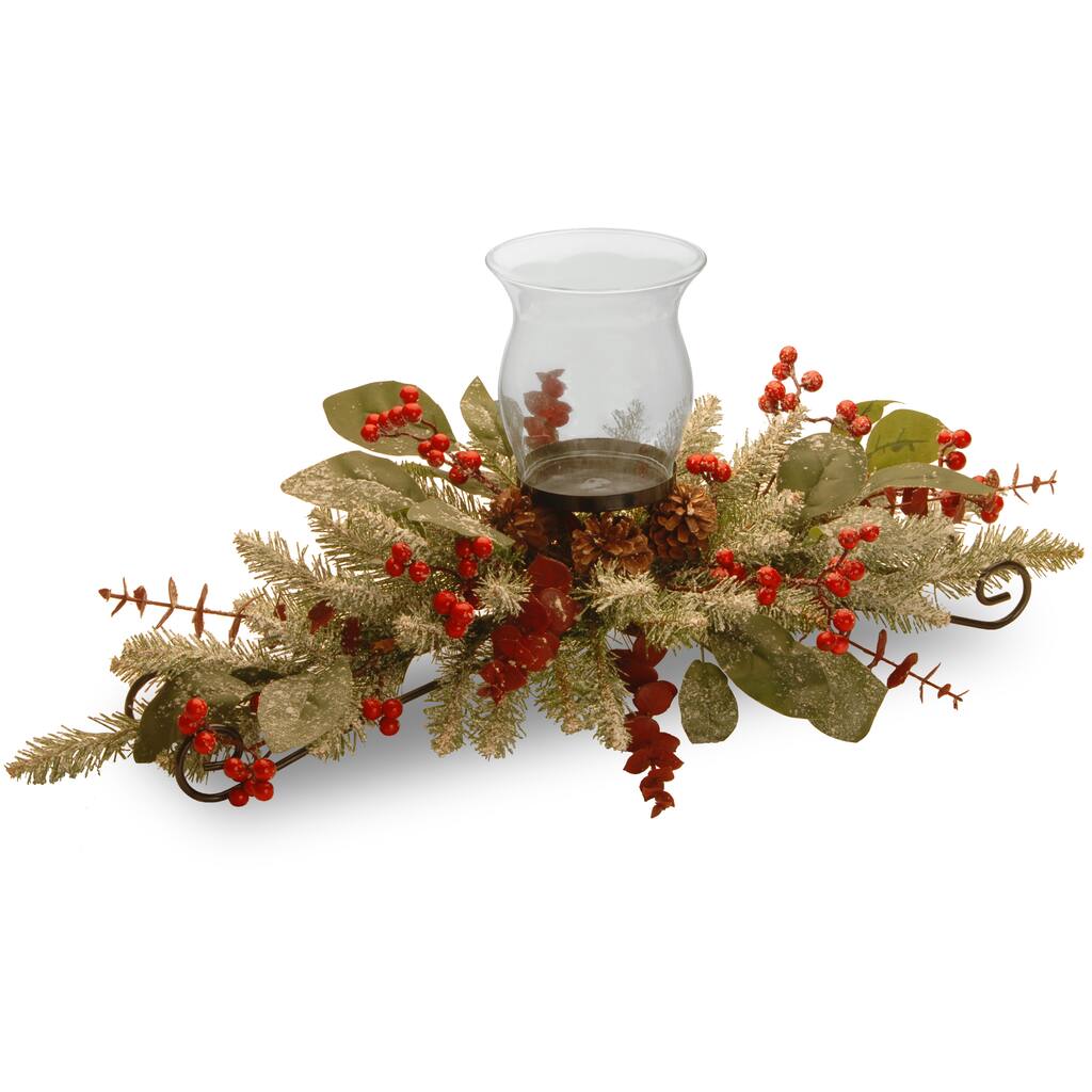 30" Decorative Collection Eucalyptus Centerpiece