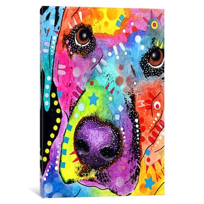 iCanvas Closeup Labrador by Dean Russo Canvas Print