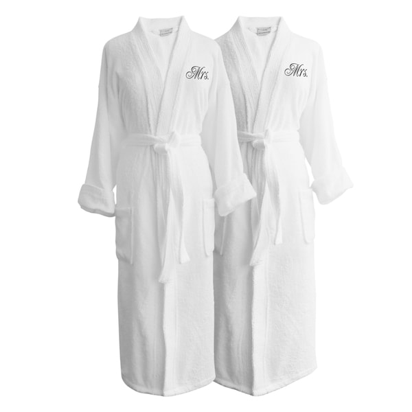 Wyndham Egyptian Cotton Mrs. & Mrs. Terry Spa Robe Set
