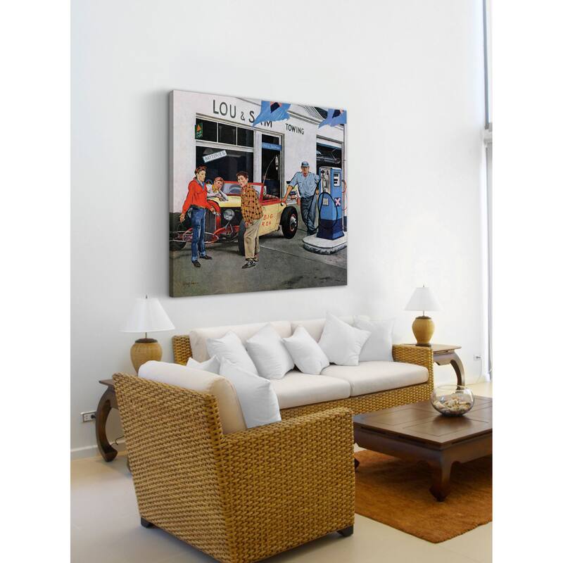 Marmont Hill - Gas Money by George Hughes Painting Print on Canvas - Multi-Color