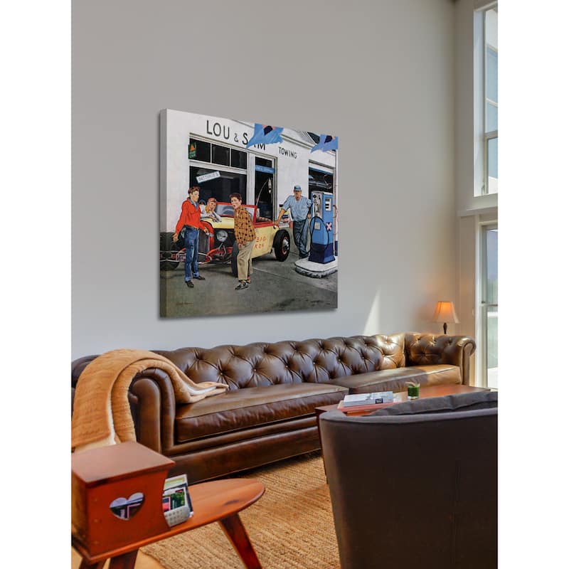 Marmont Hill - Gas Money by George Hughes Painting Print on Canvas - Multi-Color