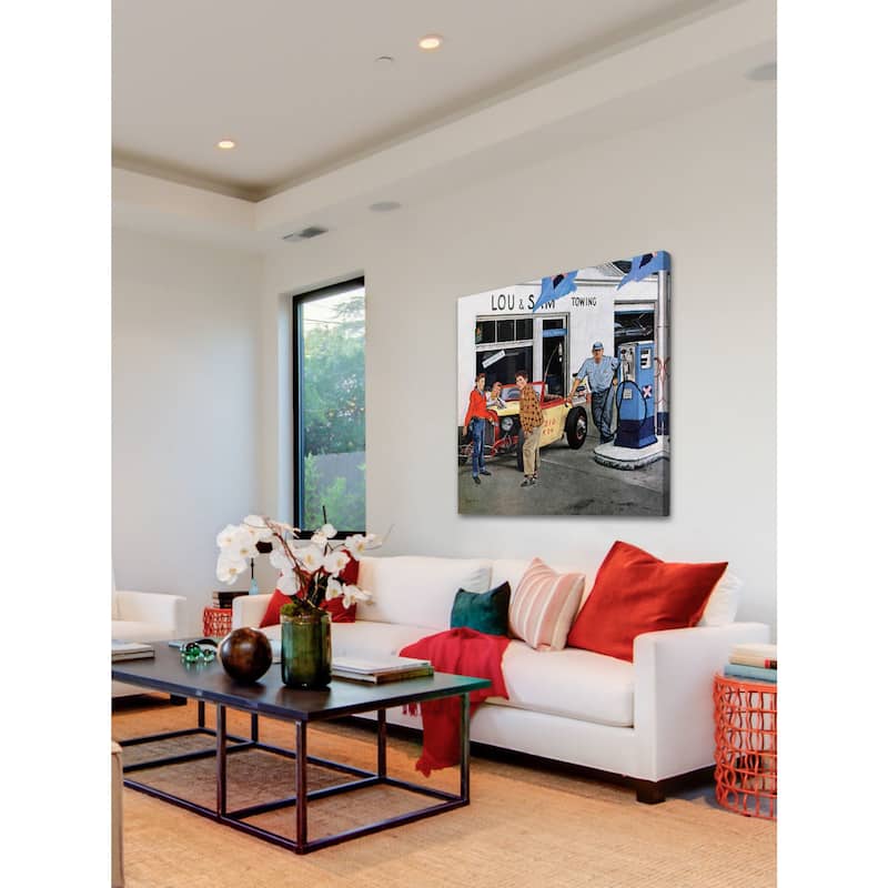 Marmont Hill - Gas Money by George Hughes Painting Print on Canvas - Multi-Color